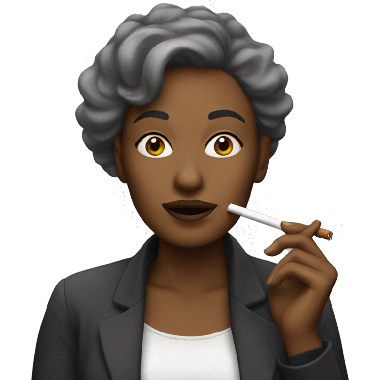 Woman smoking  emoji