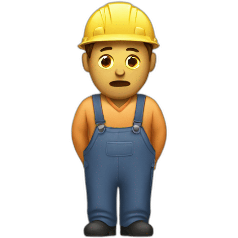 Tired worker emoji