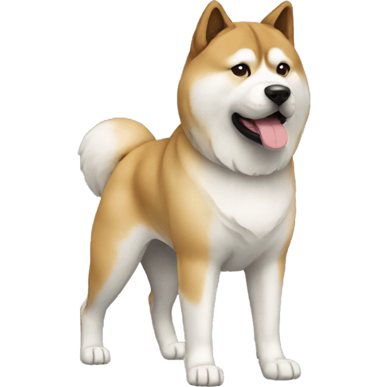 Akita Dog Breed Full Body emoji