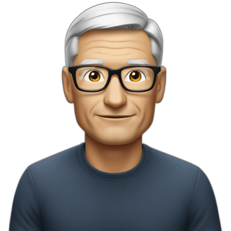 Tim Cook drinking coffee emoji