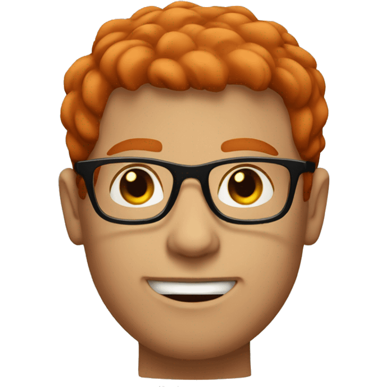 red head guy with black glasses emoji