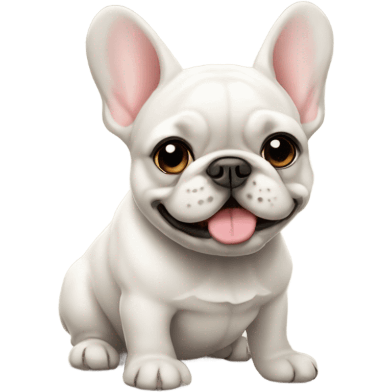 Fluffy french bulldog emoji