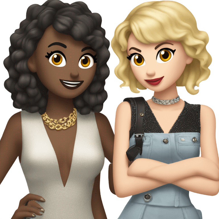 Taylor swift and charli xcx emoji