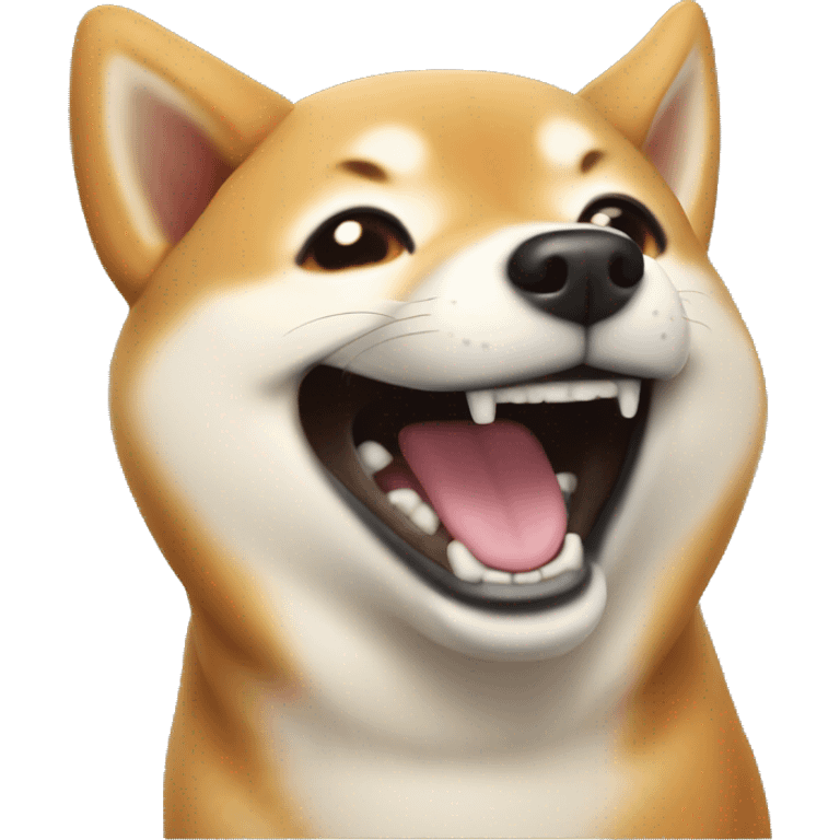 shiba inu laughing emoji