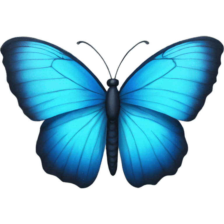 A Blue butterfly emoji