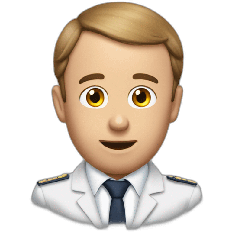 Macron mange une carotte  emoji