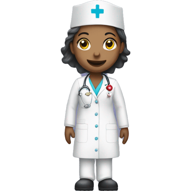 Nurse with clown shoes emoji