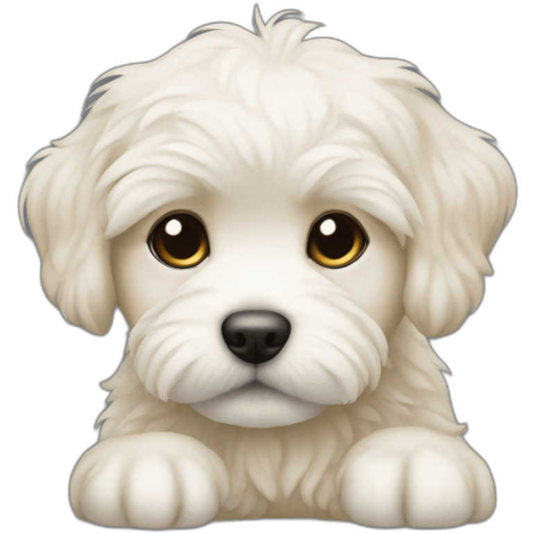 maltipu puppy cream emoji