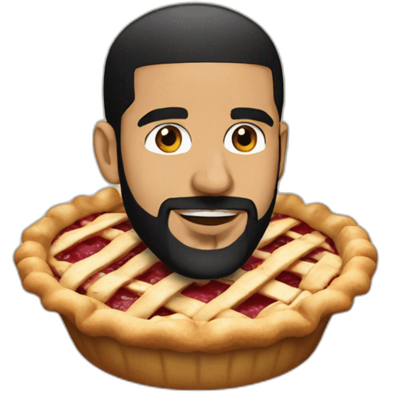 drake whit a pie emoji