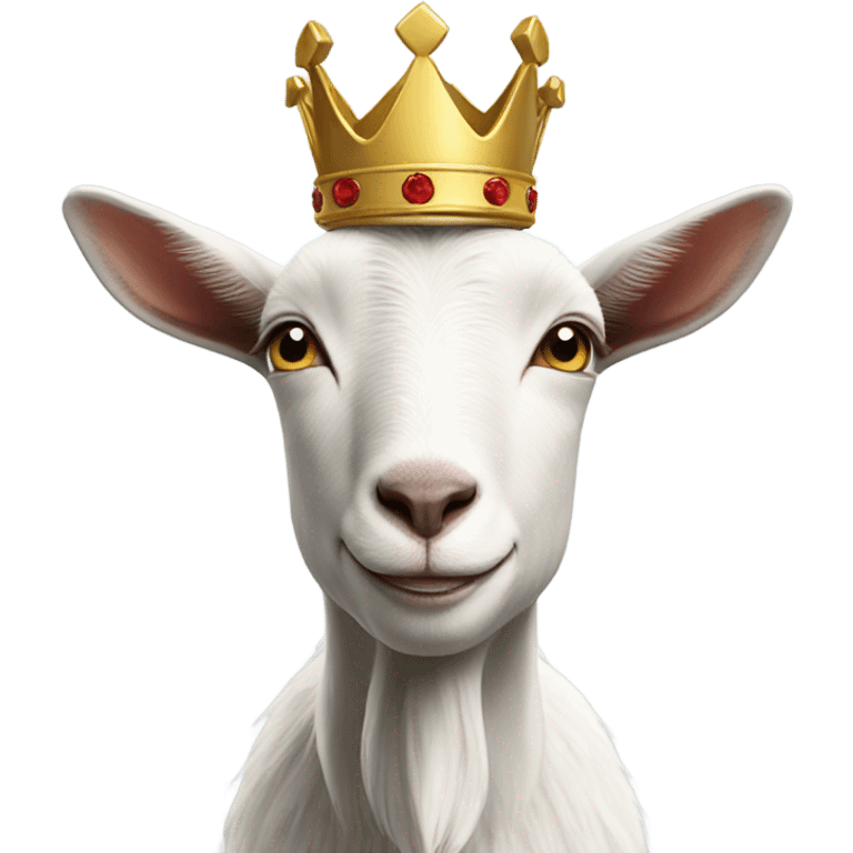 Goat with a crown  emoji