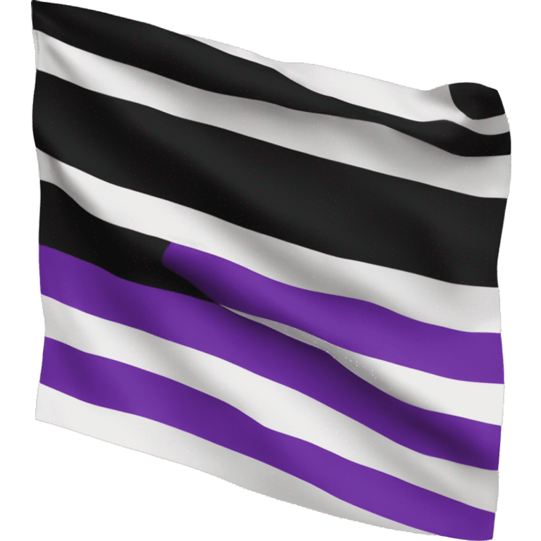 Bandera asexual  emoji