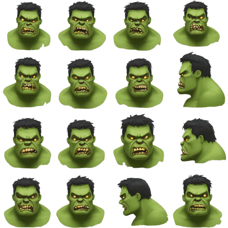 Fat Hulk Zombie FF emoji