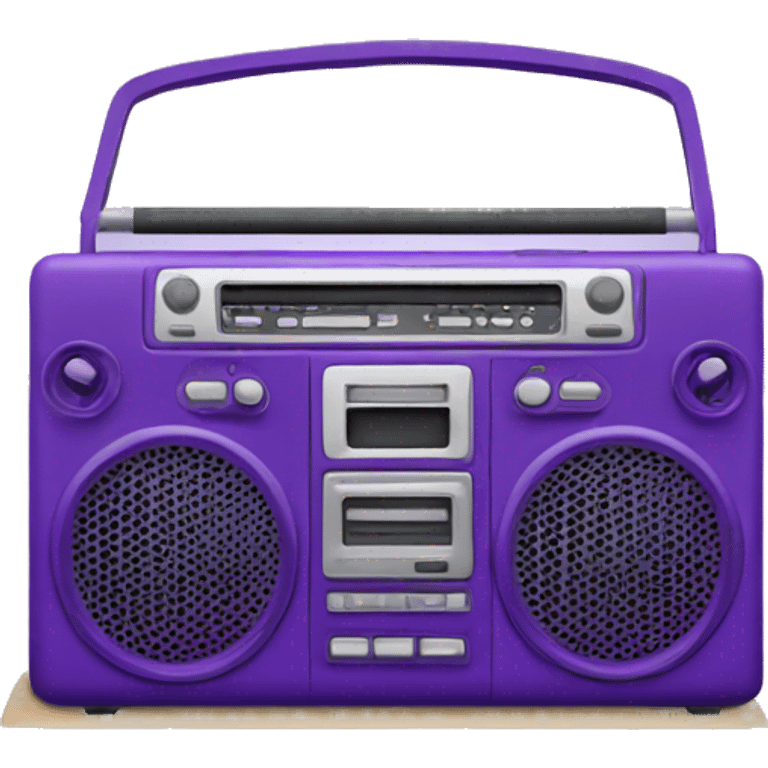 Purple boombox emoji