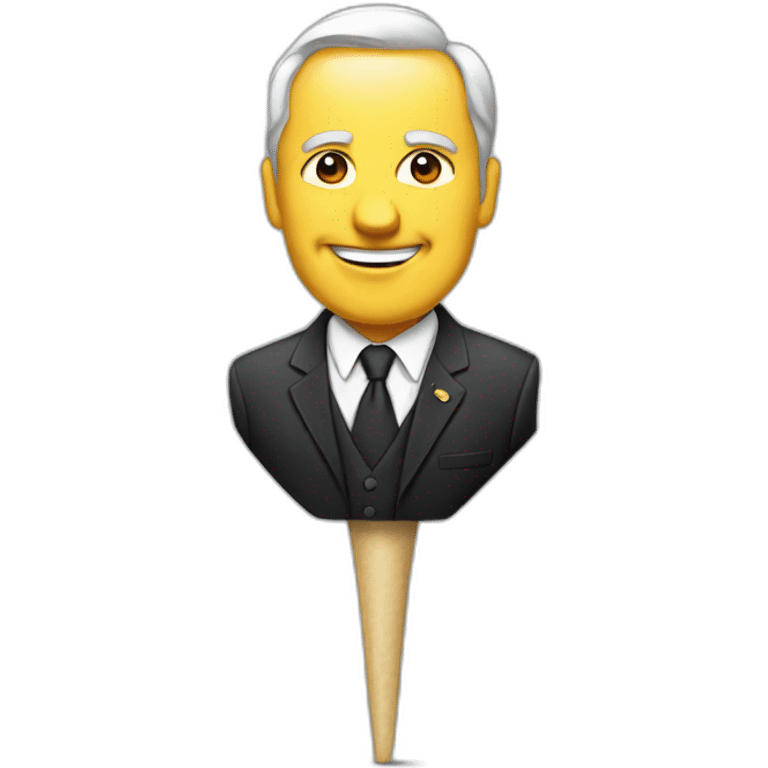 Politician on a spike emoji