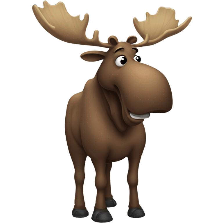 Sick moose  emoji