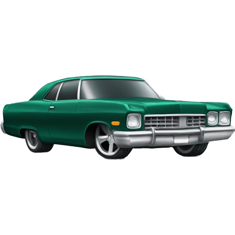 dark green lowrider car  emoji