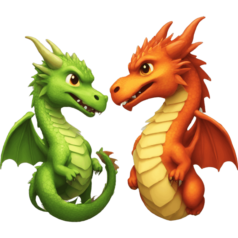 Dragon and Griffin emoji