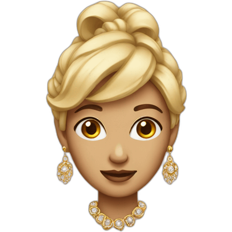 earring lady emoji