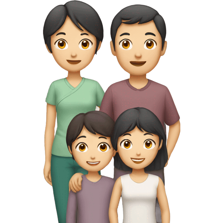 asian family emoji