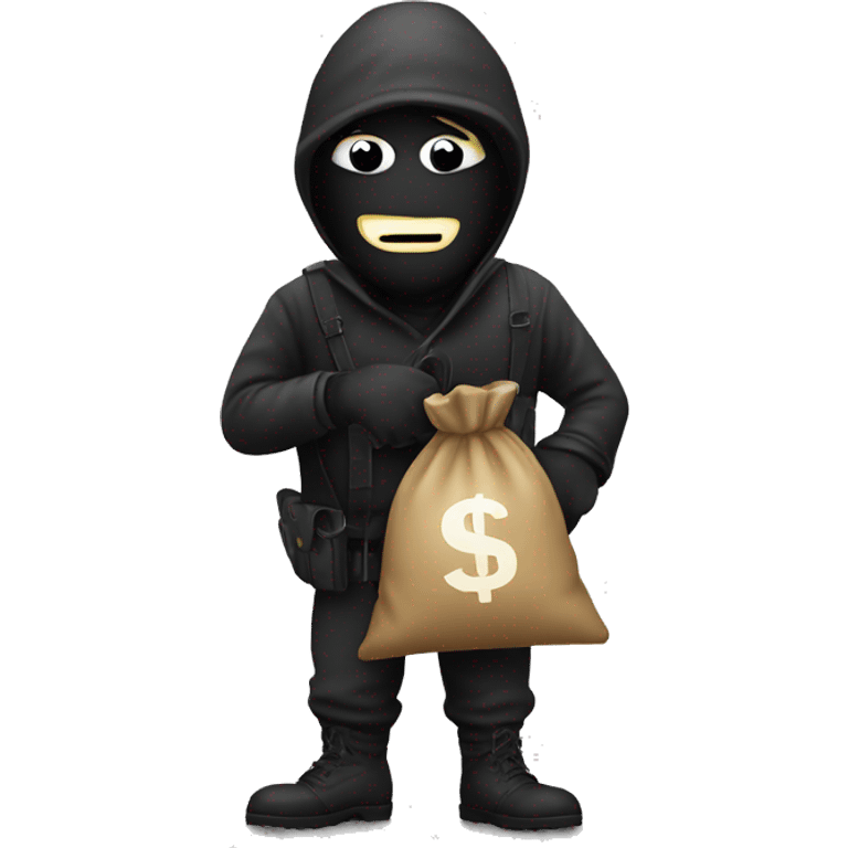 robber with a money bag emoji