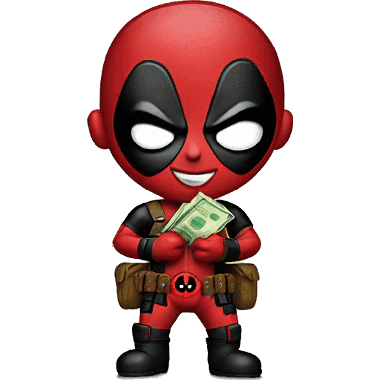 Deadpool with money  emoji