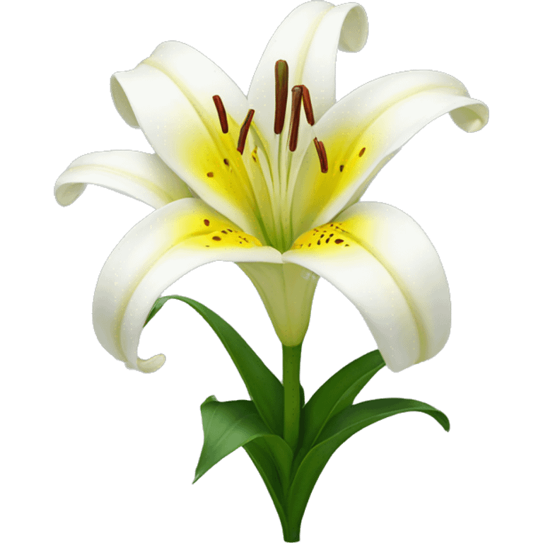 Lily flower emoji