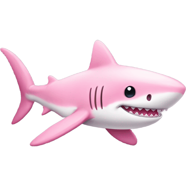 Baby pink shark emoji