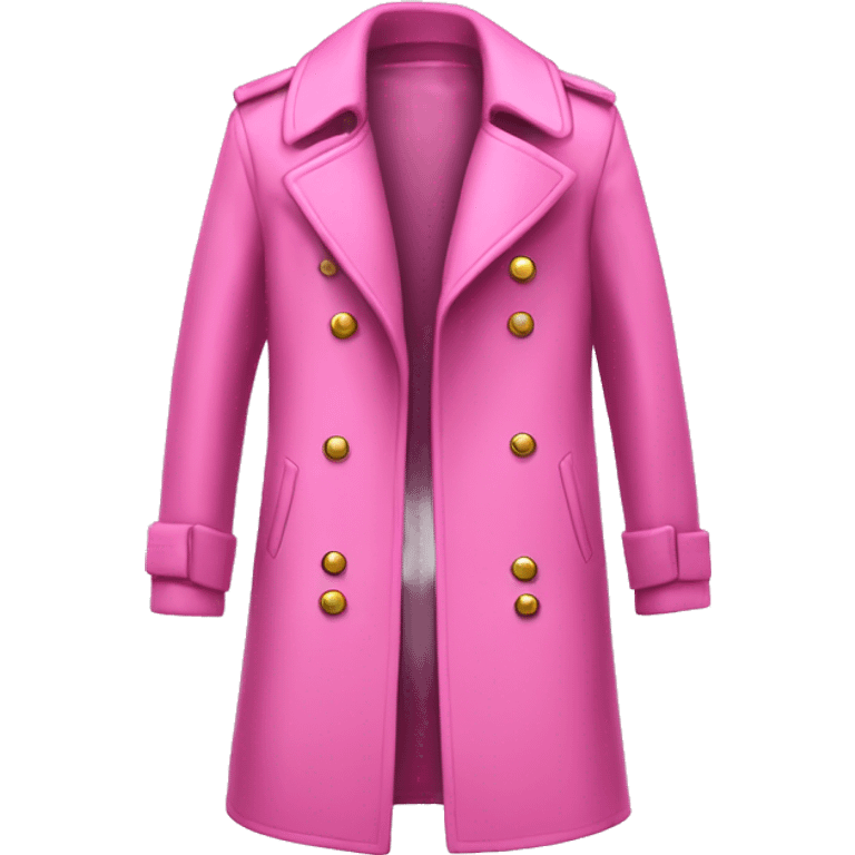 pink trench coat sparkle no person emoji