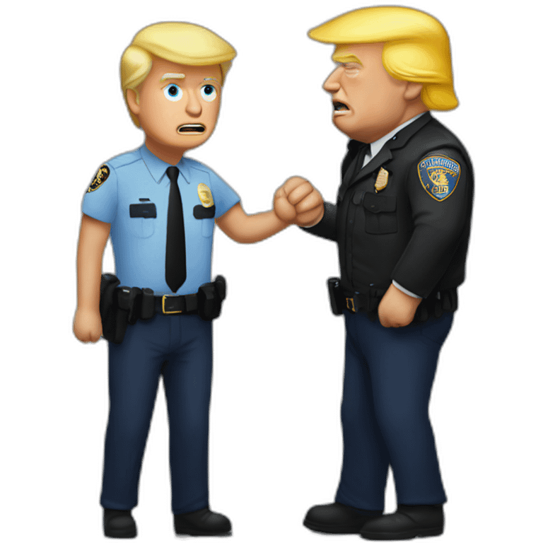 trump-getting-arrested emoji