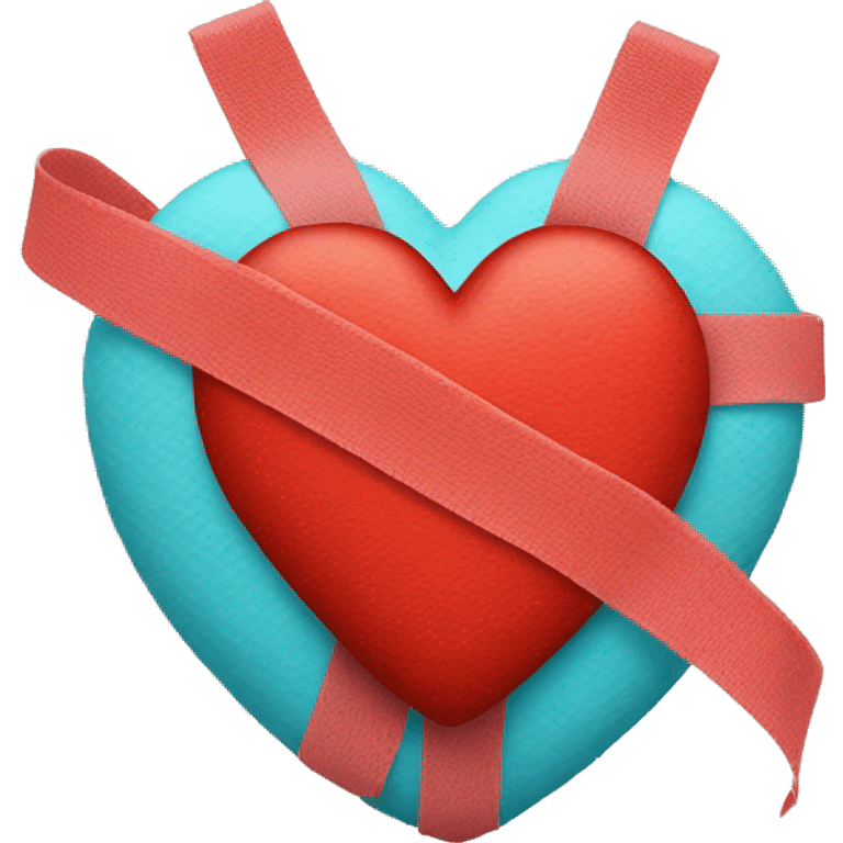 Red heart' with bandage  emoji