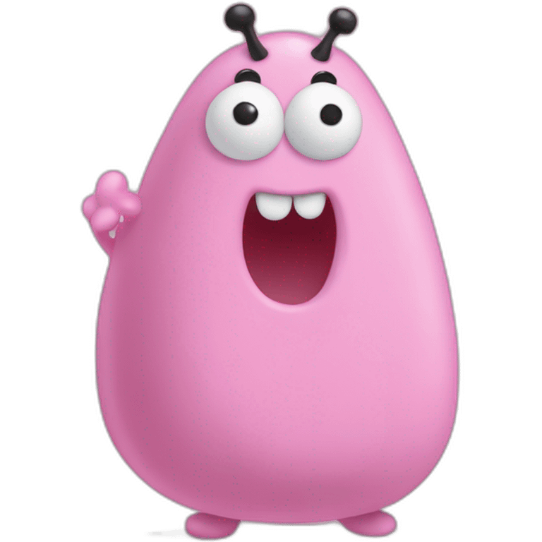 souris qui pete et qui mange une barbapapa emoji