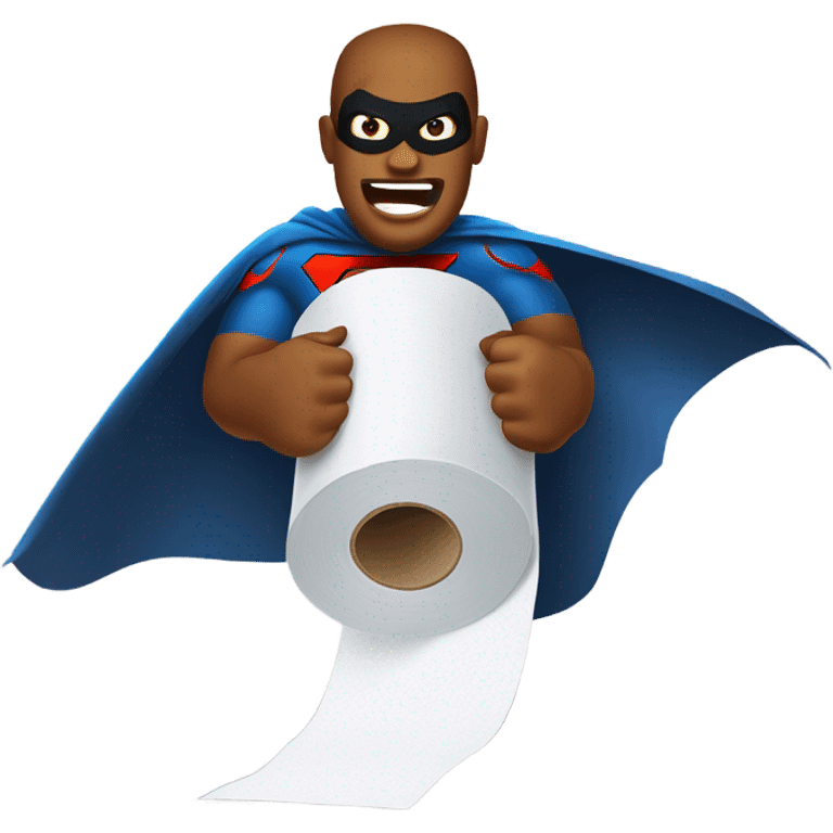 Toilet paper to the rescue emoji