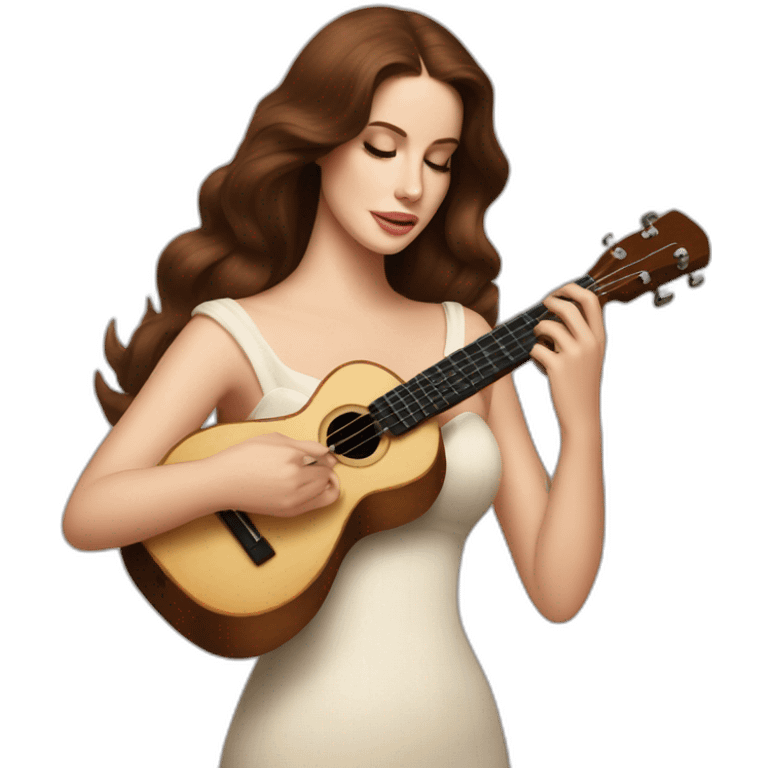 Lana del rey playing ukulele emoji