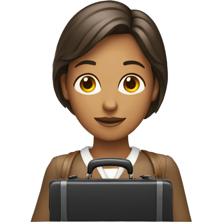 woman holding briefcase emoji