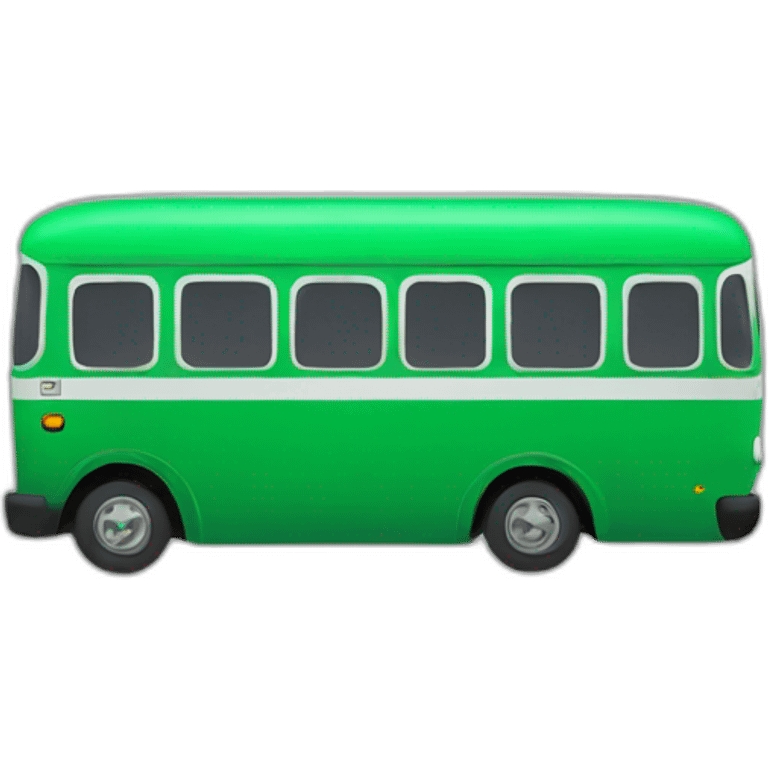 Green bus emoji