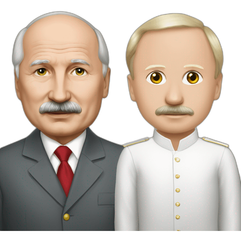 lukashenko with putin emoji