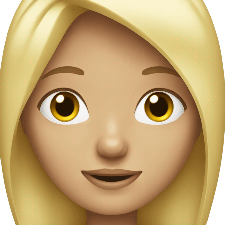 blonde girl emoji