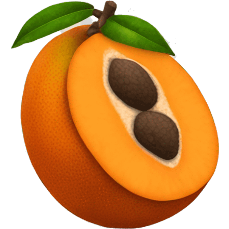 orange mamey sapote emoji