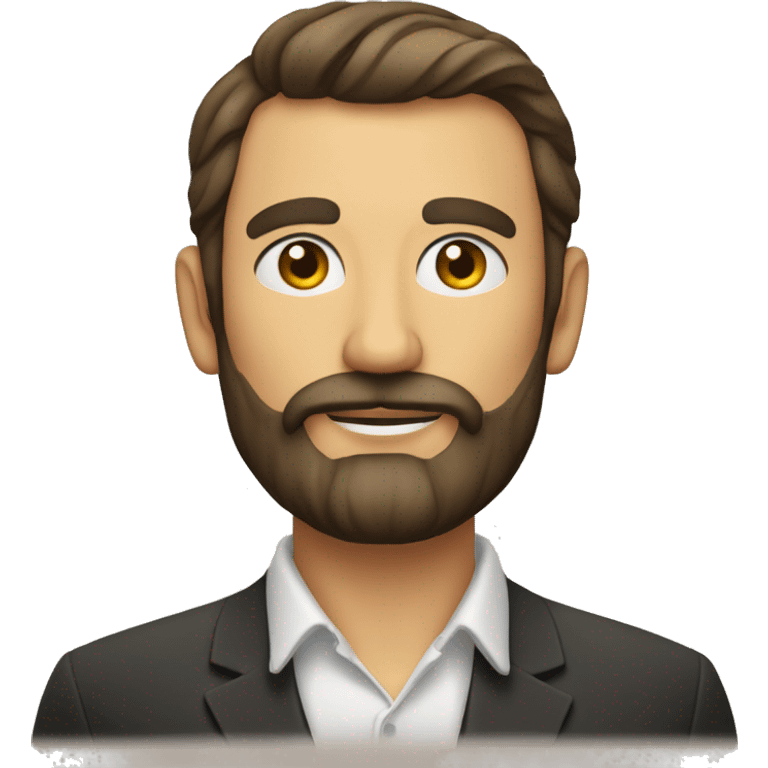 Hombre con barba en el menton emoji