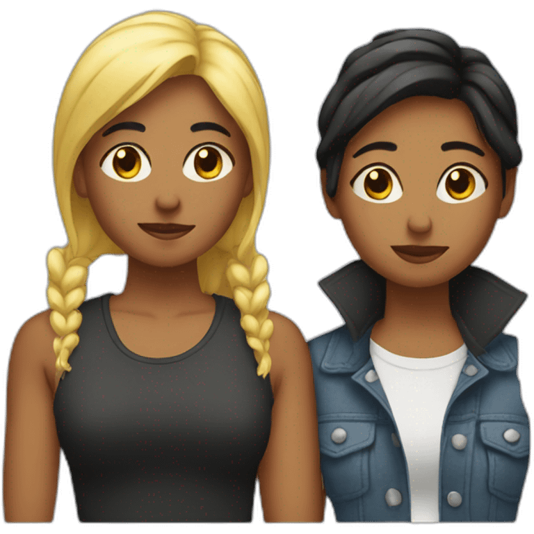 lesbians couple break up emoji