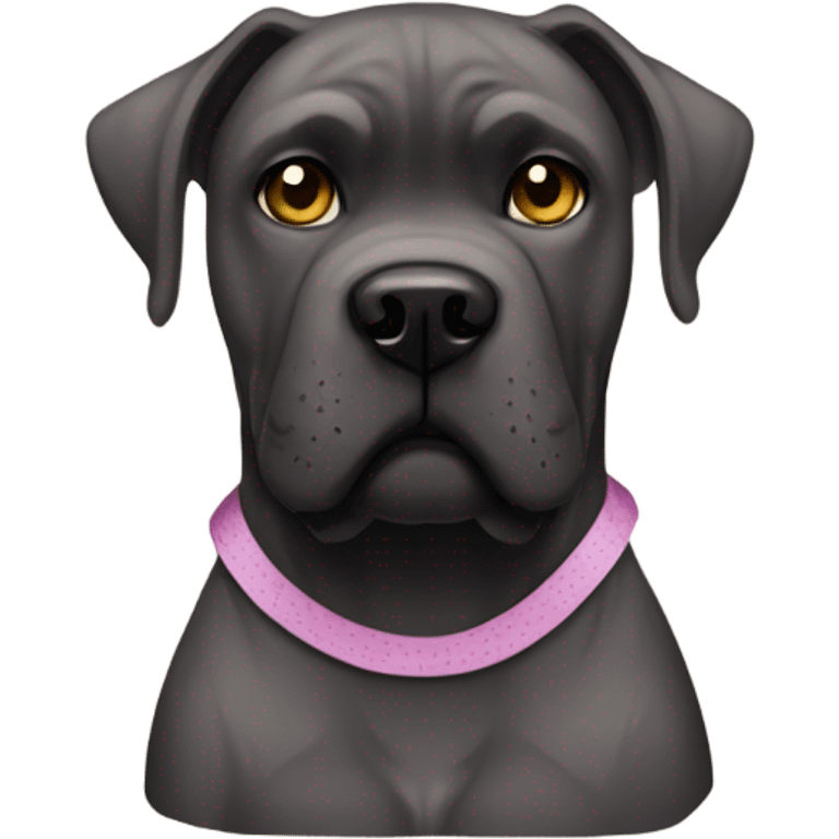 A Cane Corso with scars and band-aids. emoji