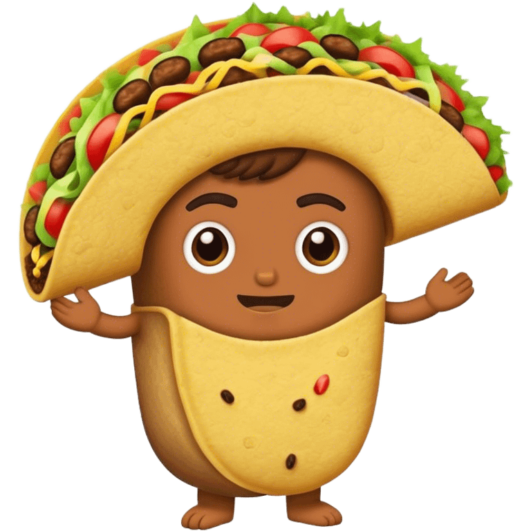 A taco hugging dynamite  emoji