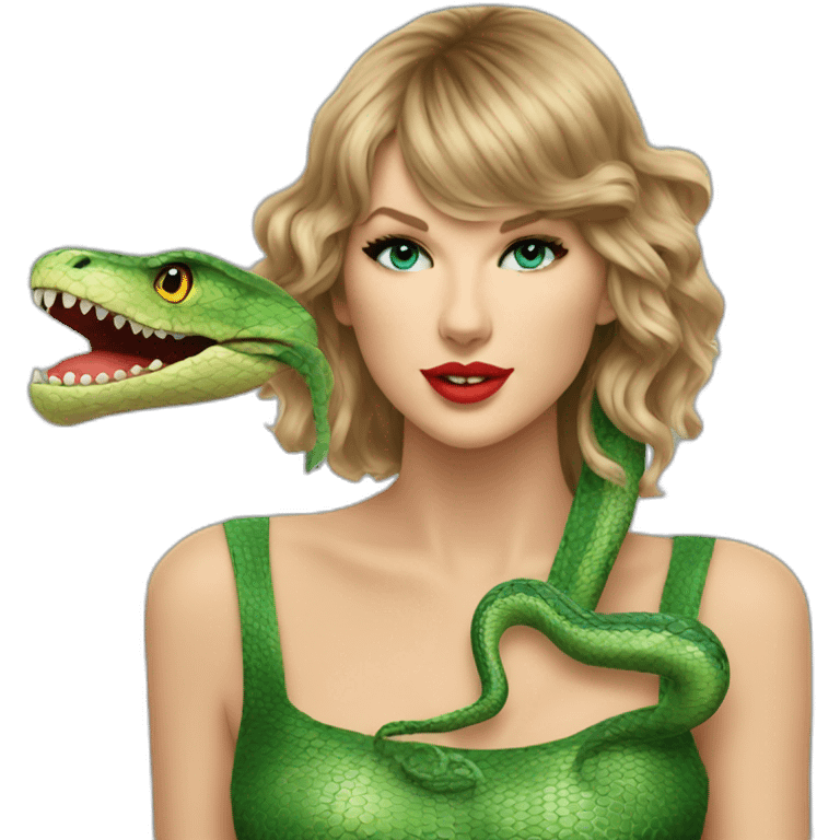 taylor swift and serpent emoji