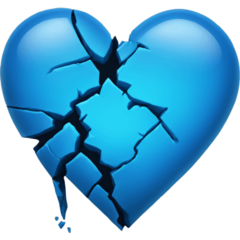 broken blue heart emoji