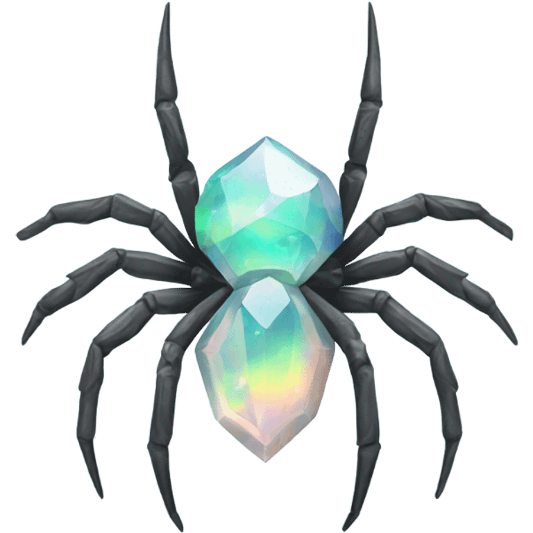 Opal crystal spider emoji