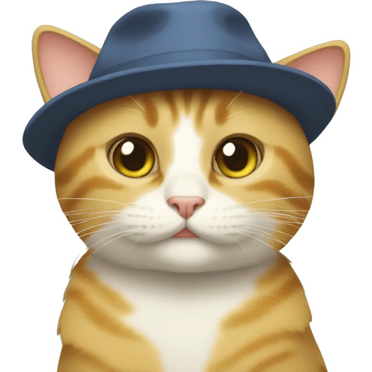 Cat with a leprecaun hat emoji