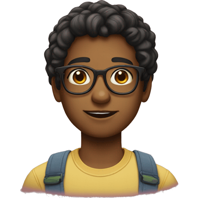 turn the nerd boy with glasses into a girl version emoji