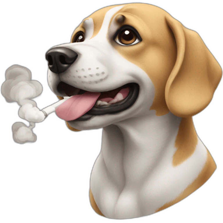 dog smoke emoji