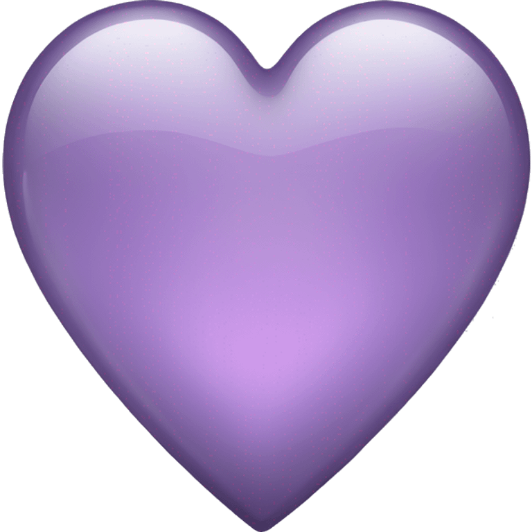 pale purple glass heart emoji