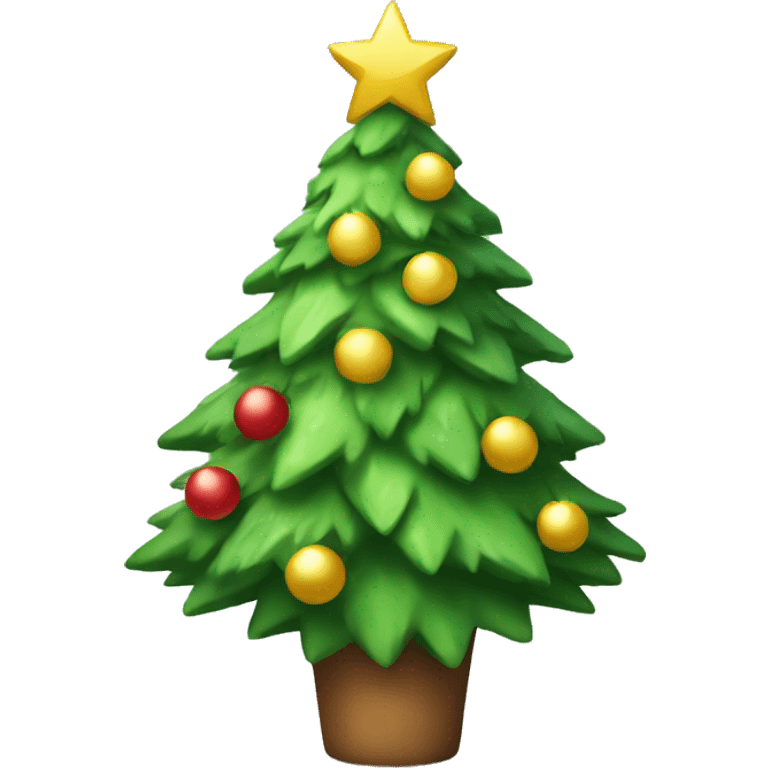 Cute Christmas tree emoji